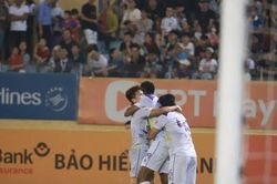 Đánh bại Công an Hà Nội, Hà Nội FC tiếp tục bám đuổi Thép xanh Nam Định
