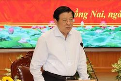 Trưởng Ban Nội chính Trung ương Phan Đình Trạc làm việc với Ban Thường vụ 2 tỉnh Đồng Nai và Bình Phước