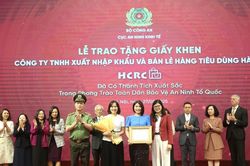 Công ty vận hành chuỗi siêu thị BRGMart nhận giấy khen trong phong trào 'Toàn dân Bảo vệ An ninh Tổ quốc năm 2024'