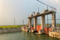 Rùng mình trẻ em nhảy từ độ cao 5m, chui cống ngầm tắm sông đào