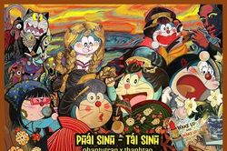 Cùng Doraemon bước vào thế giới trong tranh qua triển lãm Phái Sinh - Tái Sinh