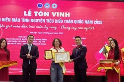 Tôn vinh 100 người hiến máu tình nguyện tiêu biểu toàn quốc năm 2025