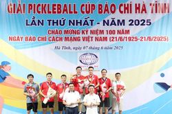 Giải Pickleball Báo chí Hà Tĩnh: Giao lưu, đoàn kết và những khoảnh khắc đáng nhớ