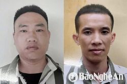 Cảnh sát giao thông Nghệ An kịp thời bắt giữ hai phạm nhân đặc biệt nguy hiểm trốn khỏi Trại giam Thanh Xuân