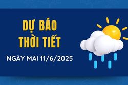 Dự báo thời tiết ngày 11/6/2025: Miền Bắc mưa rào trời mát, Nam Bộ và Tây Nguyên có mưa dông