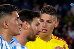 Messi có hành động không đẹp với James Rodriguez khi Argentina hòa Colombia, lý do từ hiềm khích cũ