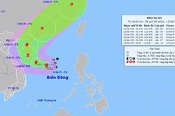 Dự báo thời tiết: Áp thấp nhiệt đới trên Biển Đông mạnh thành bão số 1, tên quốc tế là Wutip