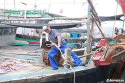 Ngư dân Nghệ An khẩn trương về bến tránh trú bão số 1