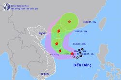 Bão số 1 di chuyển theo hướng Tây Tây Bắc, có khả năng mạnh thêm