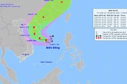 Áp thấp nhiệt đới mạnh lên thành bão số 1