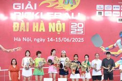 Giải Pickleball Đài Hà Nội tạo nên những phút giây thể thao đầy hứng khởi