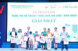 Những hình ảnh 'Ngôi nhà mơ ước' của thiếu nhi Việt Nam năm 2025