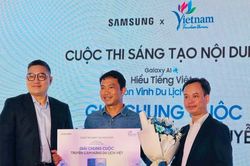 Trao giải cuộc thi 'Galaxy AI - Hiểu tiếng Việt, tôn vinh du lịch Việt'