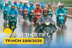 Thời tiết TP.HCM và Nam Bộ hôm nay (19/6)