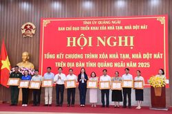 Quảng Ngãi hoàn thành chương trình xóa nhà tạm, nhà dột nát