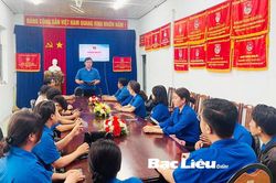Thành đoàn TP. Bạc Liêu: Sinh hoạt Câu lạc bộ Lý luận trẻ quý 2/2025