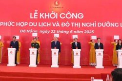 Khu phức hợp du lịch và đô thị nghỉ dưỡng gần 45 nghìn tỷ đồng vừa được khởi công tại Đà Nẵng.