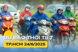 Thời tiết TP.HCM và Nam Bộ hôm nay (24/6)