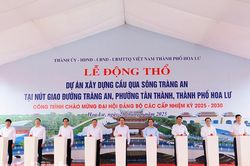 Ninh Bình khởi công xây dựng cây cầu qua sông Tràng An với tổng mức đầu tư trên 179 tỷ đồng