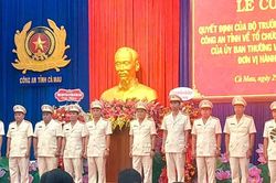 Công an tỉnh Cà Mau mới có 6 phó giám đốc