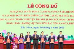 Công bố các lãnh đạo, nhân sự chủ chốt của tỉnh Bắc Ninh mới