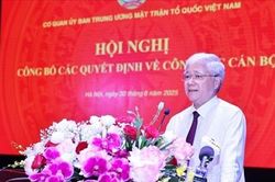 Ủy ban Trung ương MTTQ Việt Nam công bố tổ chức bộ máy và cán bộ theo mô hình mới
