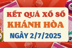 Kết quả xổ số Khánh Hòa hôm nay 2/7/2025 - XSKH 2/7