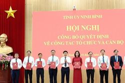 Ninh Bình bổ nhiệm nhiều cán bộ chủ chốt sau sáp nhập