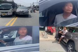 Lái xe phạm luật, còn tấn công người dùng điện thoại ghi hình