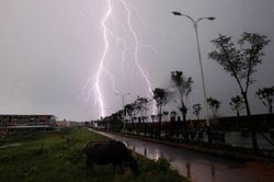 Cảnh báo mưa dông, lốc sét tại các tỉnh Thanh Hóa, Nghệ An, Hà Tĩnh