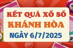 Kết quả xổ số Khánh Hòa hôm nay 6/7/2025 - XSKH 6/7