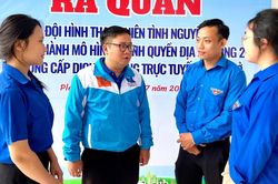 135 đội hình thanh niên tình nguyện ra quân hỗ trợ chính quyền 2 cấp