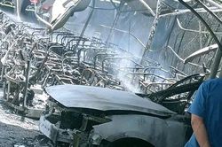 Hà Tĩnh: Lửa bùng cháy dữ dội ở khu vực để xe điện du lịch và trạm sạc