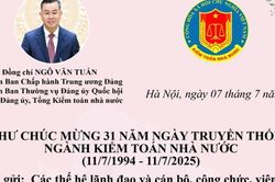 Thư chúc mừng của đồng chí Ngô Văn Tuấn nhân kỷ niệm 31 năm Ngày truyền thống ngành Kiểm toán nhà nước