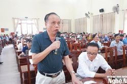 Cử tri xã Nghi Lộc kiến nghị nhiều vấn đề dân sinh tại hội nghị tiếp xúc 2 cấp