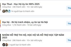 Học hộ, làm bài thuê xuất hiện công khai trên mạng xã hội