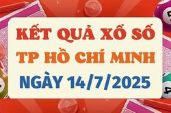 Kết quả xổ số TP.HCM hôm nay 14/7/2025 - XSHCM 14/7
