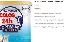 Thu hồi nhiều sản phẩm sữa UC2 dành cho trẻ nhỏ của Dược Loha
