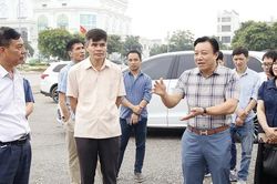 Phó Chủ tịch UBND tỉnh Nguyễn Huy Ngọc kiểm tra tiến độ Dự án Nhà Văn hóa nghệ thuật tỉnh