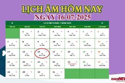 Lịch âm 16/7 - Âm lịch hôm nay 16/7 chính xác nhất - lịch vạn niên 16/7/2025