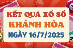 Kết quả xổ số Khánh Hòa hôm nay 16/7/2025 - XSKH 16/7