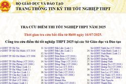 8h ngày 16/7 công bố điểm thi tốt nghiệp THPT 2025, mời xem điểm thi trên báo Nghệ An