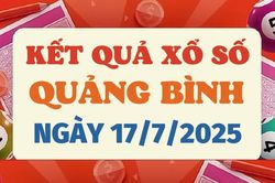 Kết quả xổ số Quảng Bình hôm nay 17/7/2025 - XSQB 17/7