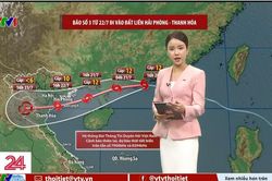 VTV: Các bản tin dự báo thời tiết về cơn bão số 3 sẽ được phát sóng hai giờ một lần
