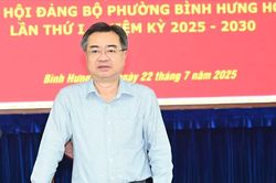 Đồng chí Nguyễn Thanh Nghị kiểm tra công tác chuẩn bị tổ chức Đại hội Đảng bộ phường