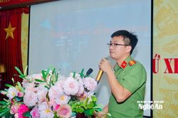 Bệnh viện Sản Nhi Nghệ An phối hợp với Công an tỉnh tổ chức tập huấn kiến thức an ninh mạng và phòng, chống tội phạm sử dụng công nghệ cao