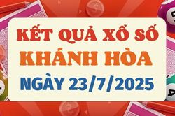 Kết quả xổ số Khánh Hòa hôm nay 23/7/2025 - XSKH 23/7