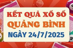 Kết quả xổ số Quảng Bình hôm nay 24/7/2025 - XSQB 24/7