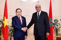 Chủ tịch Quốc hội Trần Thanh Mẫn hội đàm với Chủ tịch Thượng viện Morocco