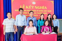Ủy ban MTTQ Việt Nam hai xã Vĩnh Mỹ và Phước Long kết nghĩa